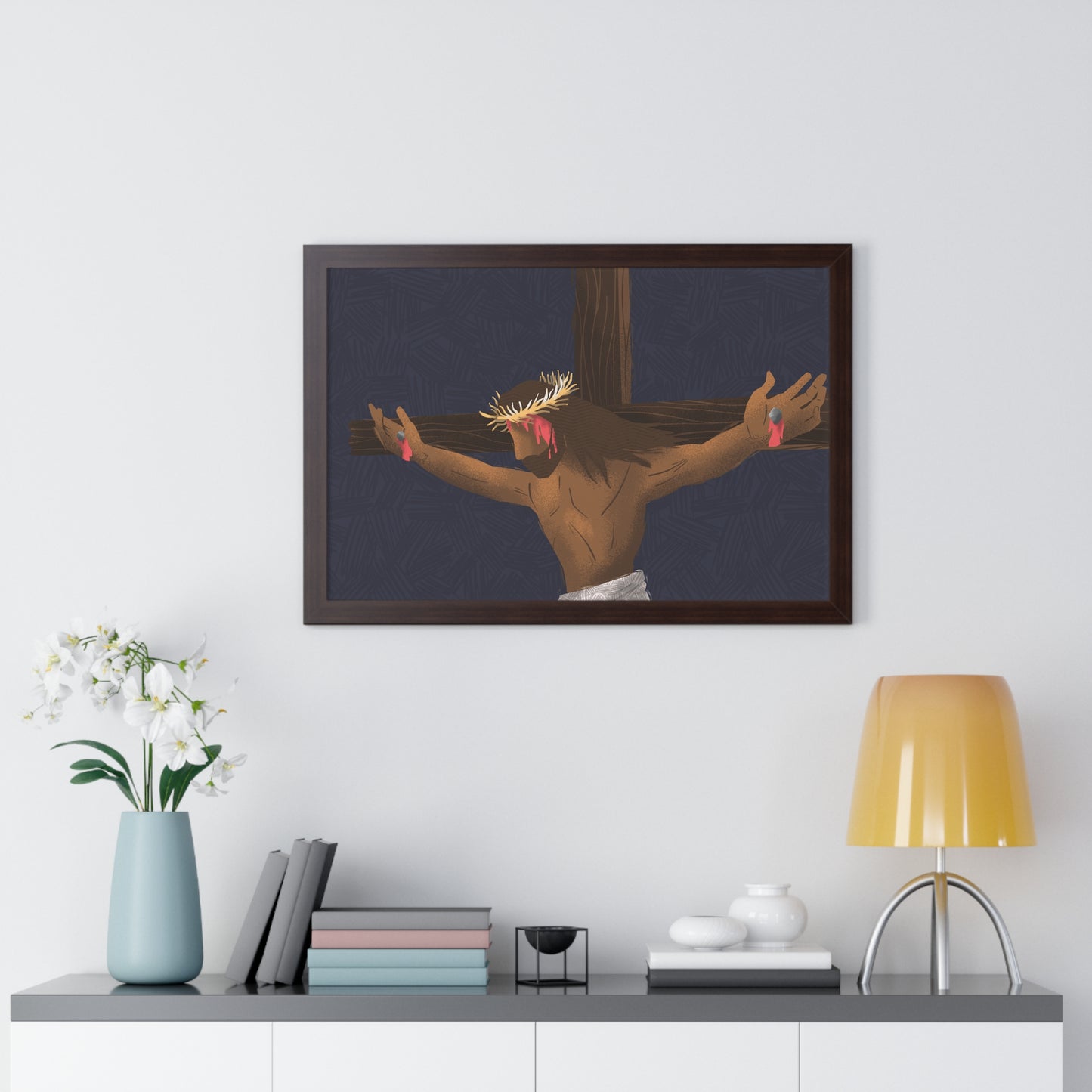 The Son of Man Premium Framed