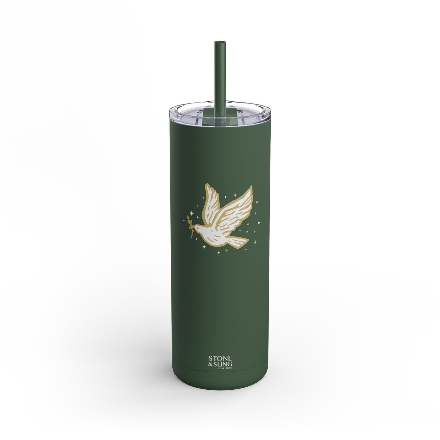 Dove Skinny Matte Tumbler 20oz