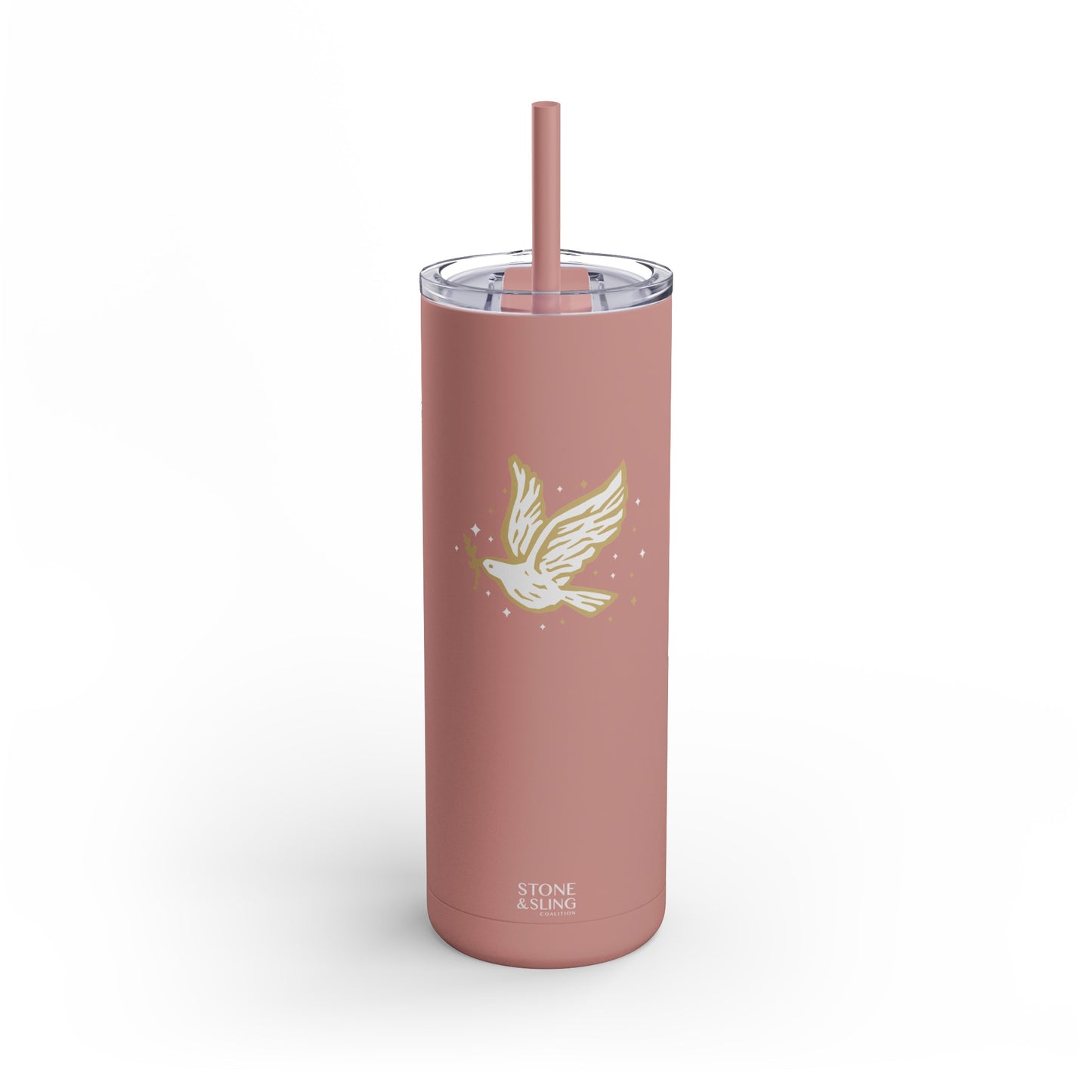 Dove Skinny Matte Tumbler 20oz