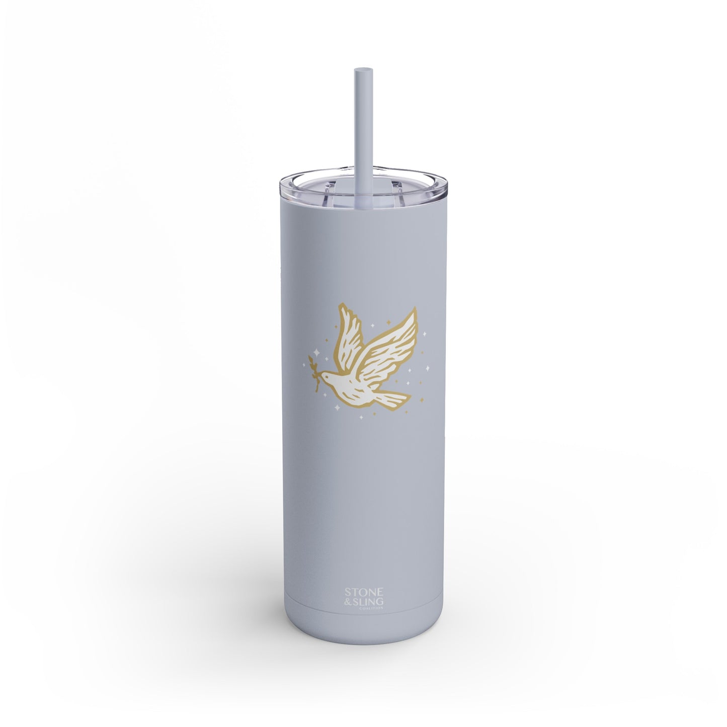 Dove Skinny Matte Tumbler 20oz