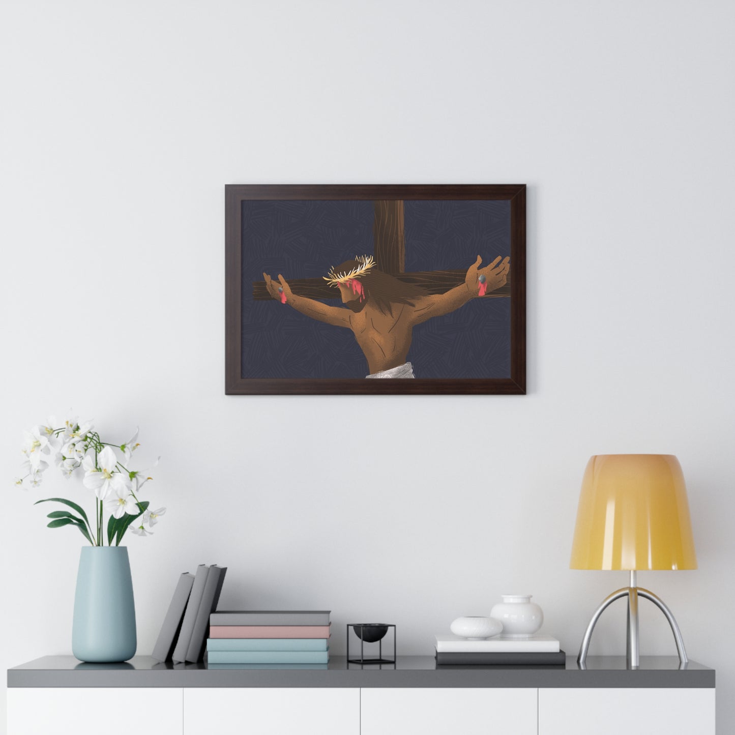 The Son of Man Premium Framed